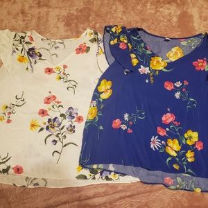 Old Navy Floral blouse Bundle